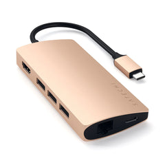 A Photo Of Satechi USB-C Multiport Adapter – 4K HDMI, Gigabit Ethernet, USB-C PD, and Card Readers
