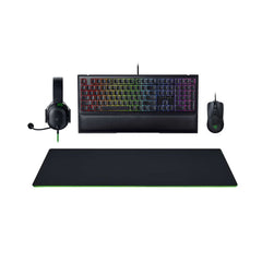 A Photo Of Razer All Star Gaming Bundle Blackshark V2 X Headset, Ornata V2 Full-size Keyboard, Gigantus V2 XXL Mouse Mat, Viper Mouse