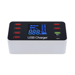 A Photo Of USB Smart Charger 6+1 Ports with Type-C and Quick Charge 3.0