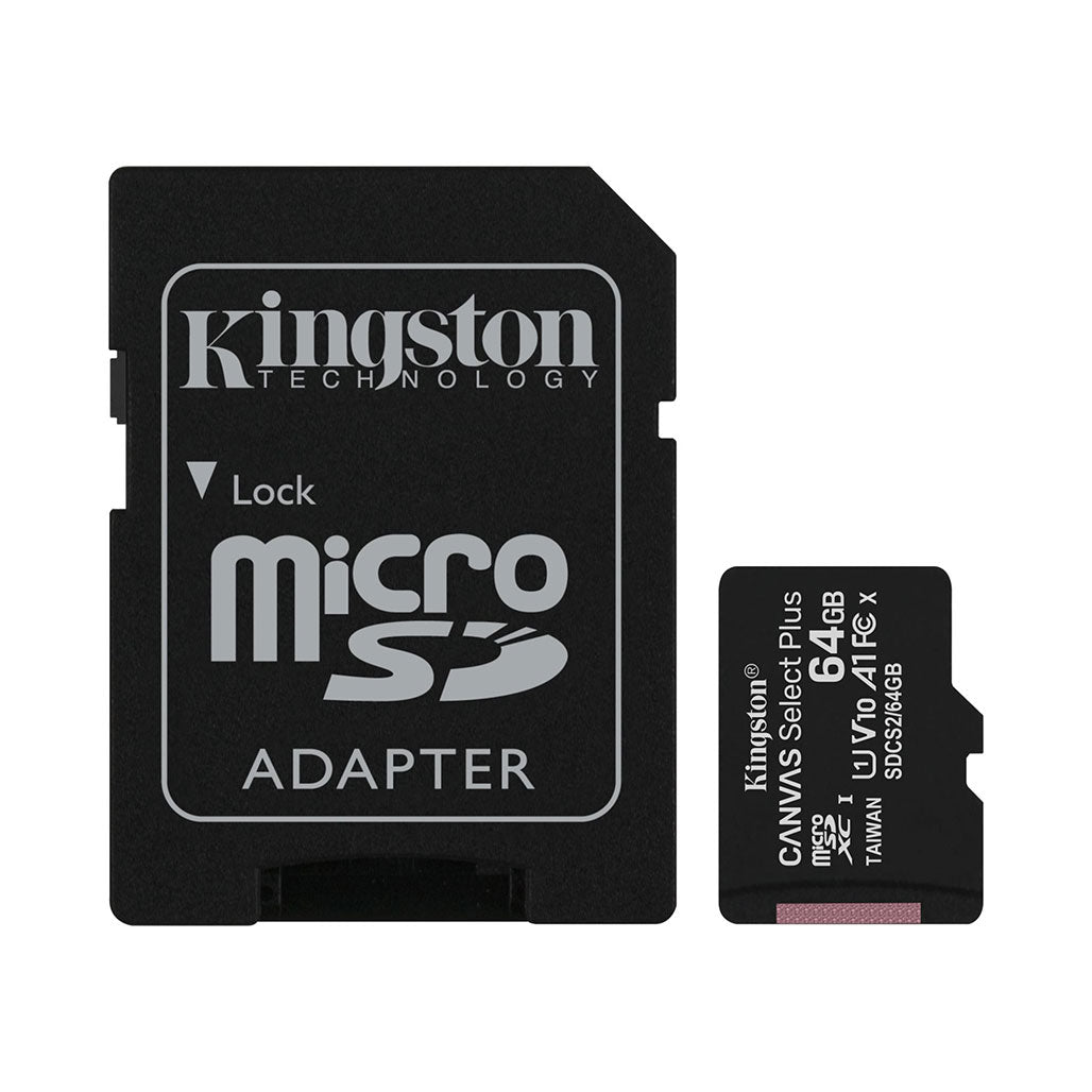 A Photo Of Kingston Canvas Select Plus microSD Card (SDXC) with SD Adapter
