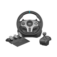 A Photo Of PXN V9 270/900 Degree Racing Steering Wheel - For PS4, Xbox One, Xbox Series X/S, Nintendo Switch, PC
