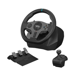A Photo Of PXN V9 270/900 Degree Racing Steering Wheel - For PS4, Xbox One, Xbox Series X/S, Nintendo Switch, PC