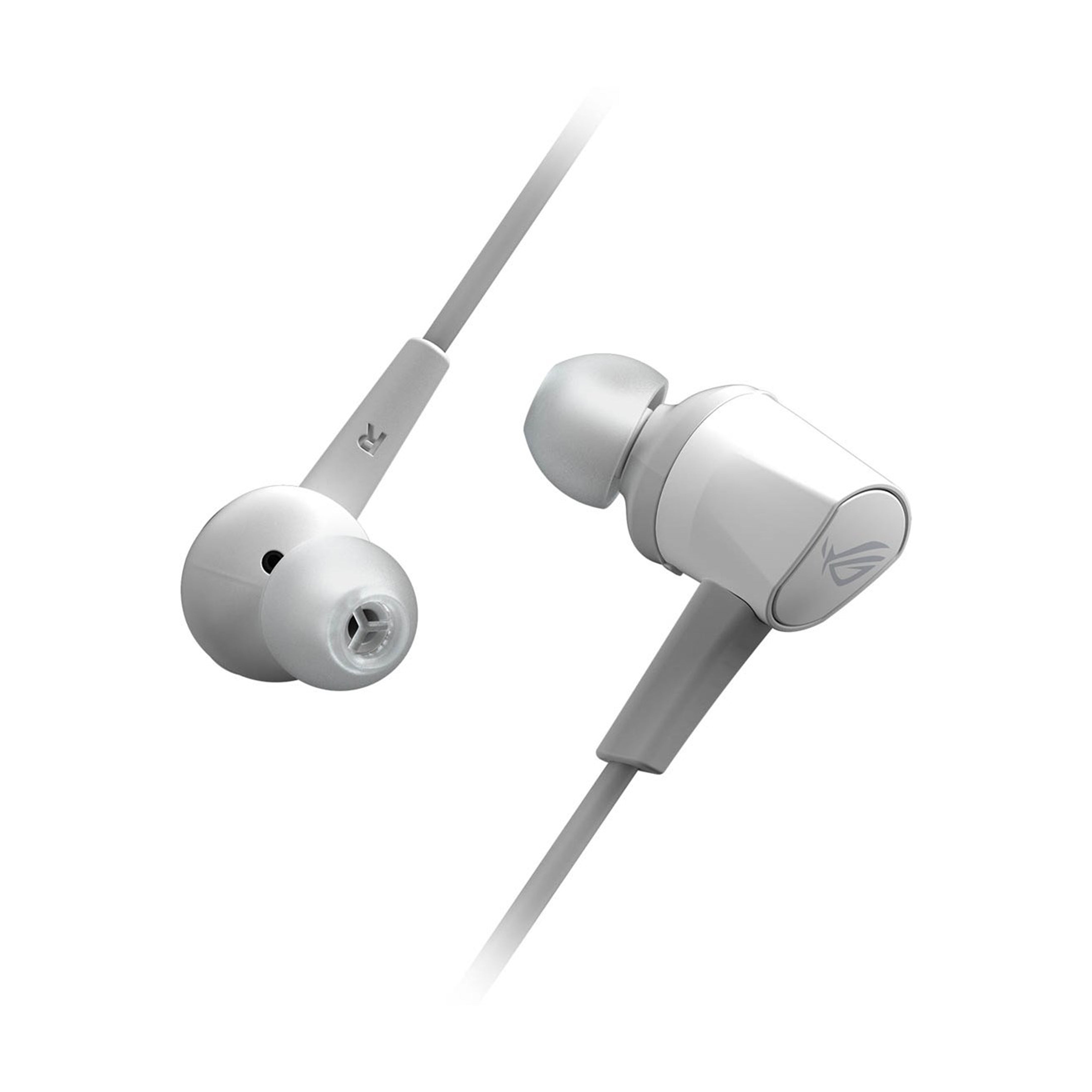 A Photo Of Asus ROG Cetra II Core - Moonlight White - Wired In-Ear Gaming Headphones