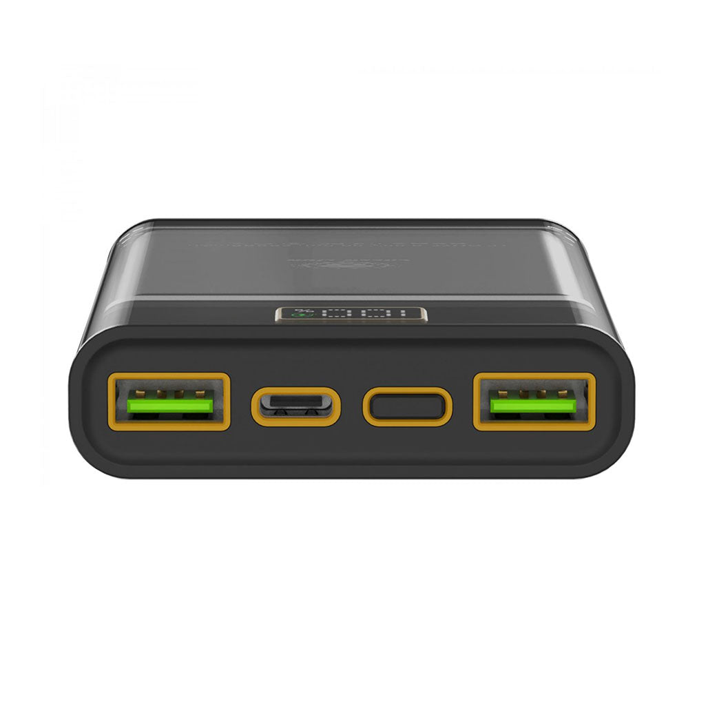 A Photo Of Green Lion Super Fast Transparent Power Bank 10000mAh ( QC 22.5W + PD 20W ) – Black