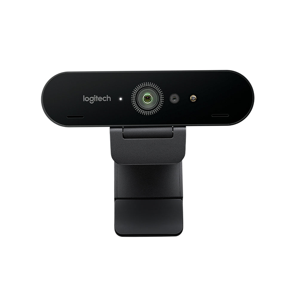 A Photo Of Logitech Brio Ultra HD 4K Pro Webcam with HDR, 5x Digital Zoom, and Omni-Directional Microphones