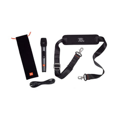 A Photo Of JBL PartyBox On-The-Go with Dual Wireless Mics - Portable Bluetooth Speaker with Light Show and Karaoke Function