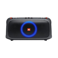 A Photo Of JBL PartyBox On-The-Go with Dual Wireless Mics - Portable Bluetooth Speaker with Light Show and Karaoke Function