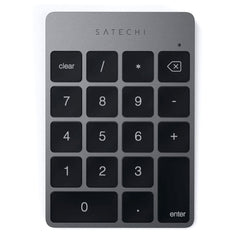 A Photo Of Satechi Aluminum Wireless Keypad – Bluetooth Rechargeable Keypad for Mac and iOS Devices