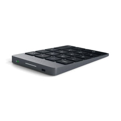 A Photo Of Satechi Aluminum Wireless Keypad – Bluetooth Rechargeable Keypad for Mac and iOS Devices