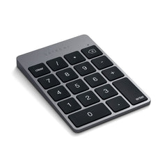 A Photo Of Satechi Aluminum Wireless Keypad – Bluetooth Rechargeable Keypad for Mac and iOS Devices