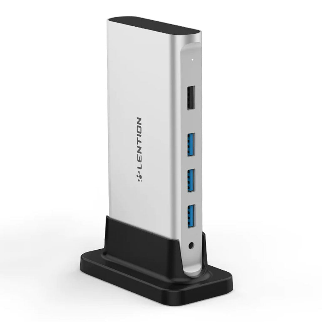 A Photo Of Lention CB-D53s Universal USB-C Docking Station | 4K 60Hz HDMI, 100W Power Pass-Through, Gigabit Ethernet