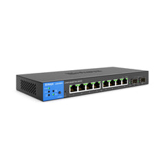 A Photo Of Linksys LGS310MPC - 8-Port Managed Gigabit PoE+ Switch with 2 1G SFP Uplinks