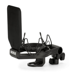 A Photo Of Rode SMR Premium Studio Microphone Shock Mount – Rycote® Lyre® Suspension System with Integrated Pop Filter