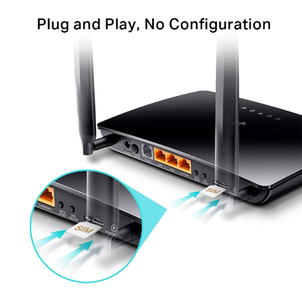 A Photo Of TP-Link TL-MR6500V - N300 4G LTE Telephony WiFi Router