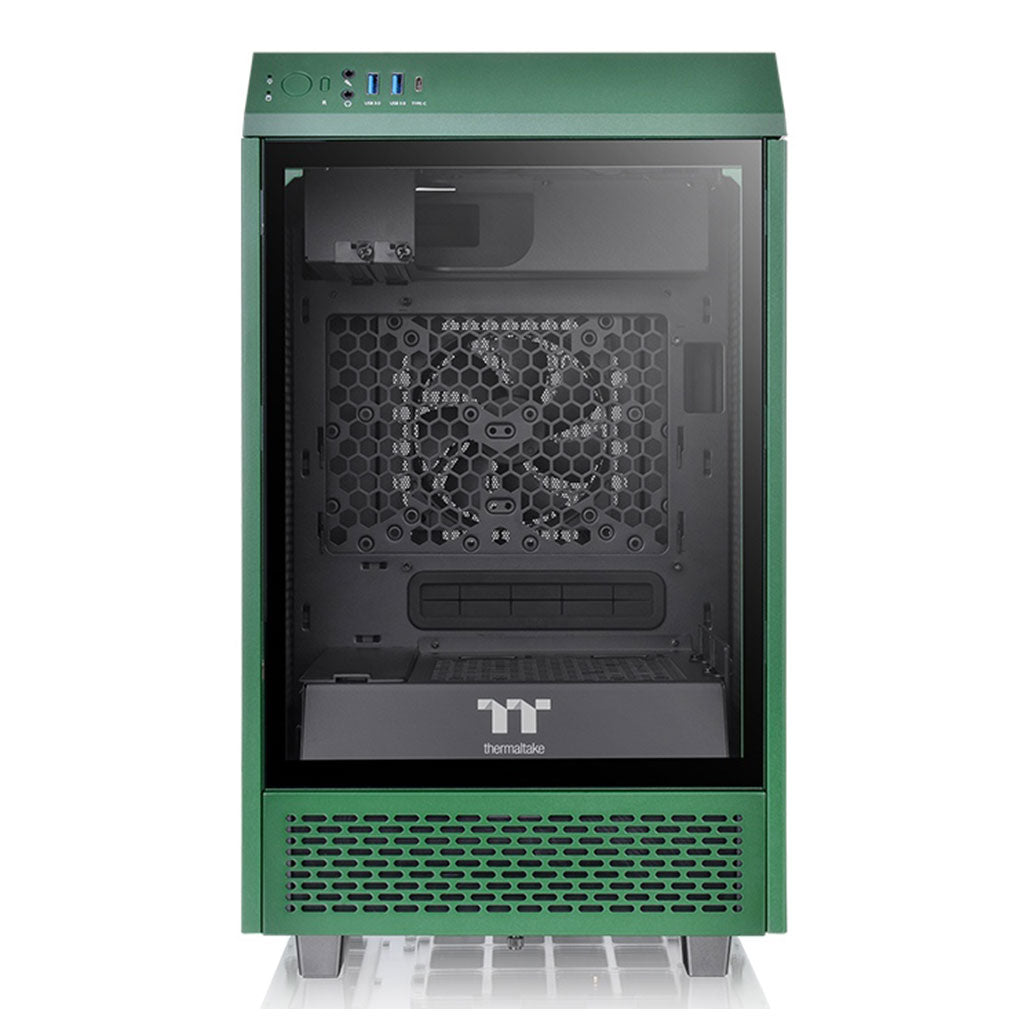 A Photo Of Thermaltake The Tower 100 Racing Green - Mini ITX Case