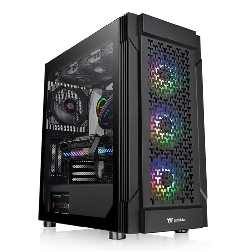A Photo Of Thermaltake Versa T27 TG ARGB Mid Tower Chassis – E-ATX Case