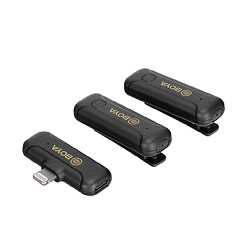 A Photo Of Boya BY-WM3T2-D2 - Mini 2.4GHz Wireless Microphone System
