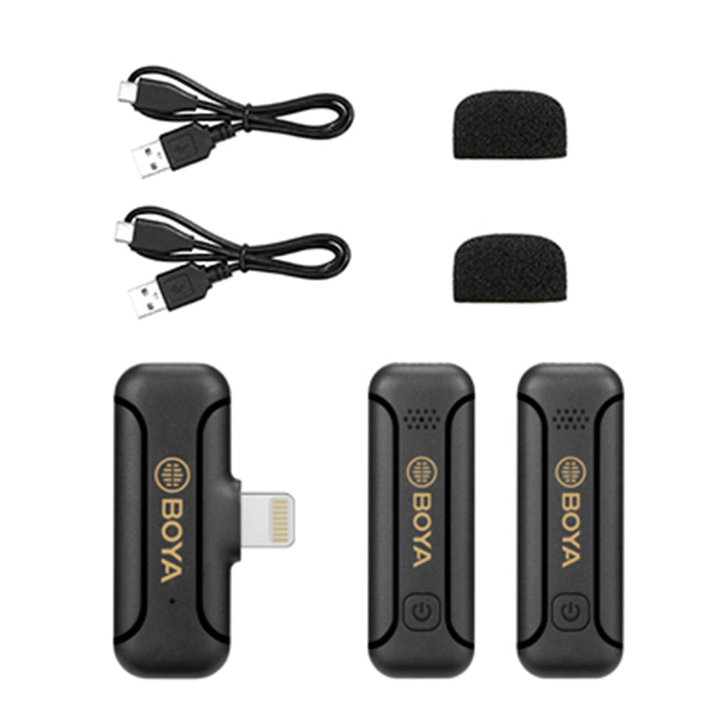 A Photo Of Boya BY-WM3T2-D2 - Mini 2.4GHz Wireless Microphone System