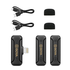 A Photo Of Boya BY-WM3T2-D2 - Mini 2.4GHz Wireless Microphone System
