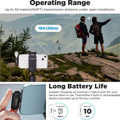 A Photo Of Boya BY-WM3T2-D2 - Mini 2.4GHz Wireless Microphone System