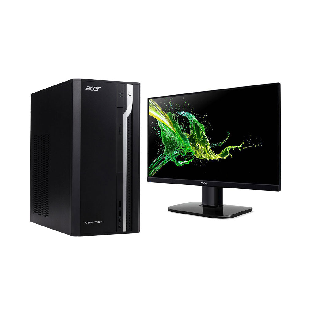 A Photo Of Acer Veriton ES2710G Desktop with Acer 21.5 inch Monitor