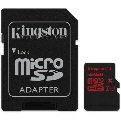 A Photo Of Kingston 32GB UHS-I U3 microSDHC Memory Card