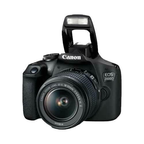 A Photo Of Canon EOS 2000D - DSLR Camera with 18-55mm III Lens