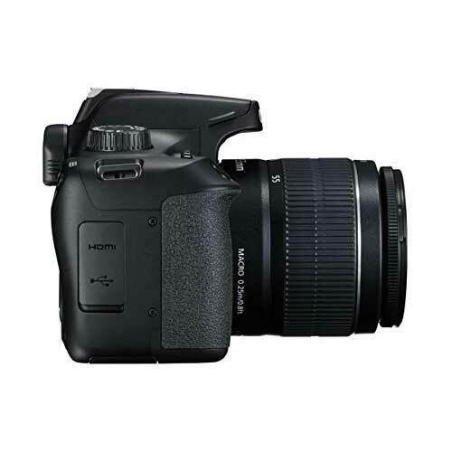 A Photo Of Canon EOS 4000D - DSLR Camera Bundle with 18-55mm III Lens, 32GB Memory Card, and Bag