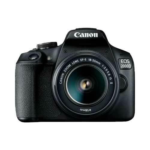 A Photo Of Canon EOS 2000D - DSLR Camera with 18-55mm III Lens