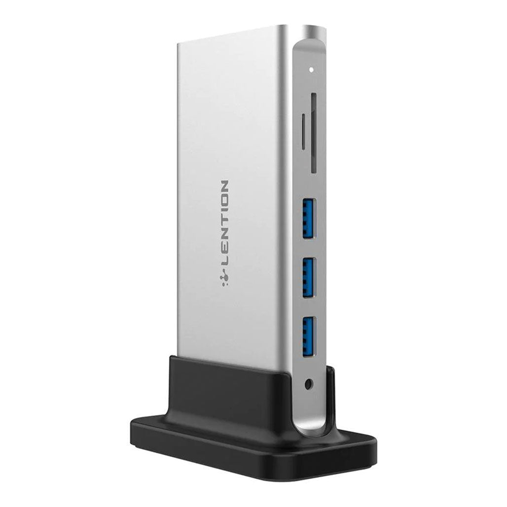 A Photo Of Lention 10-in-1 Long Cable USB-C Docking Station (CB-D55) | 4K HDMI, VGA, Gigabit Ethernet, SD Card Reader