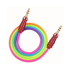 A Photo Of AUX Rainbow Cable 3.5MM